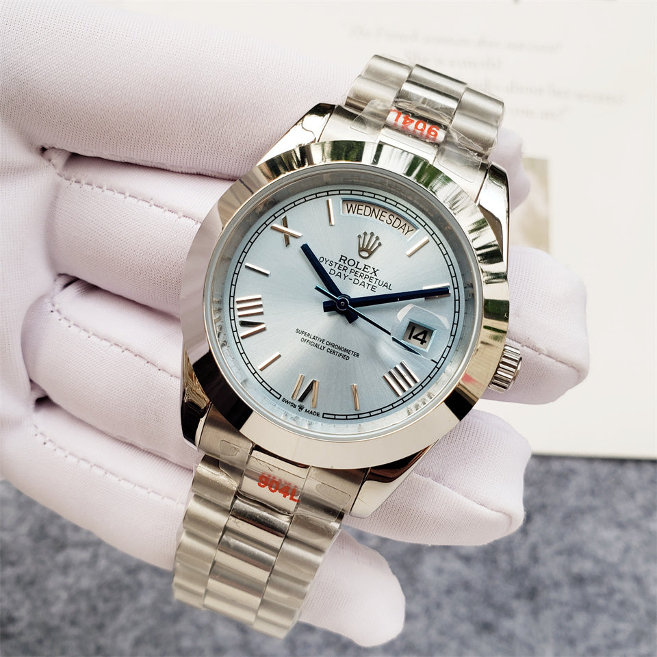 ROLEX DAY-DATE PLATIN DIAL STEEL - U1 FACTORY