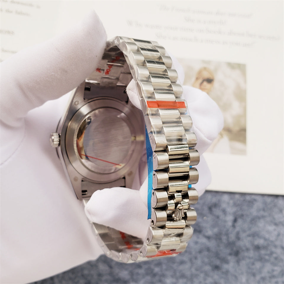 ROLEX DAY-DATE PLATIN DIAL STEEL - U1 FACTORY