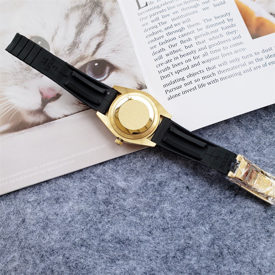 ROLEX SKYDWELLER BLACK DIAL GOLD - U1 FACTORY