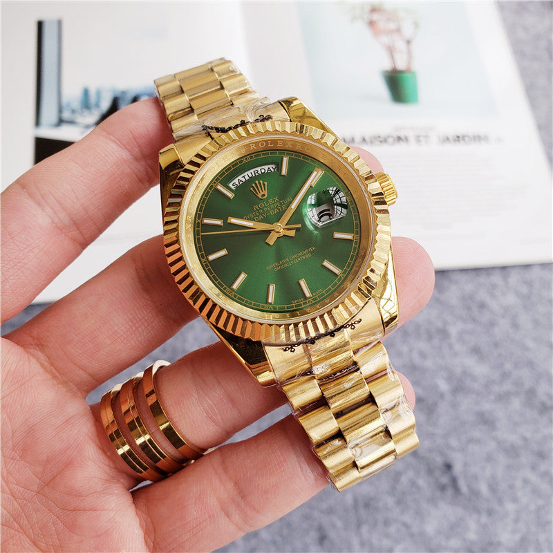 ROLEX DAY-DATE FULLGOLD GREEN DIAL U1 FACTORY