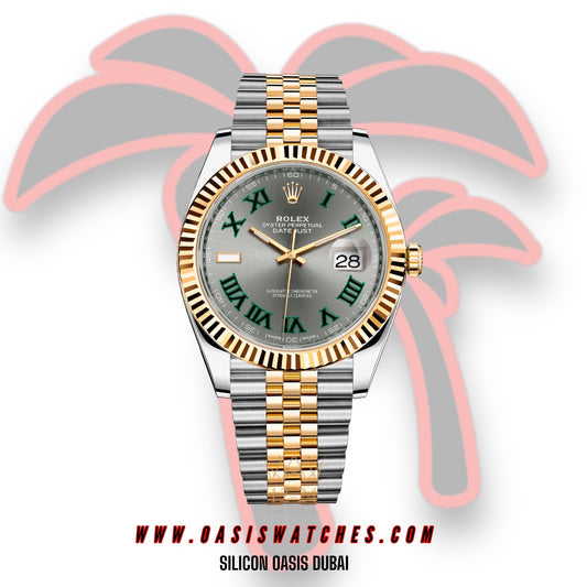 ROLEX DATE-JUST WIMBLEDON BICOLOR 41 CLEAN FACTORY