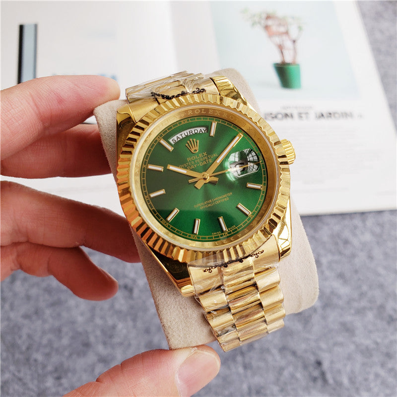 ROLEX DAY-DATE FULLGOLD GREEN DIAL U1 FACTORY